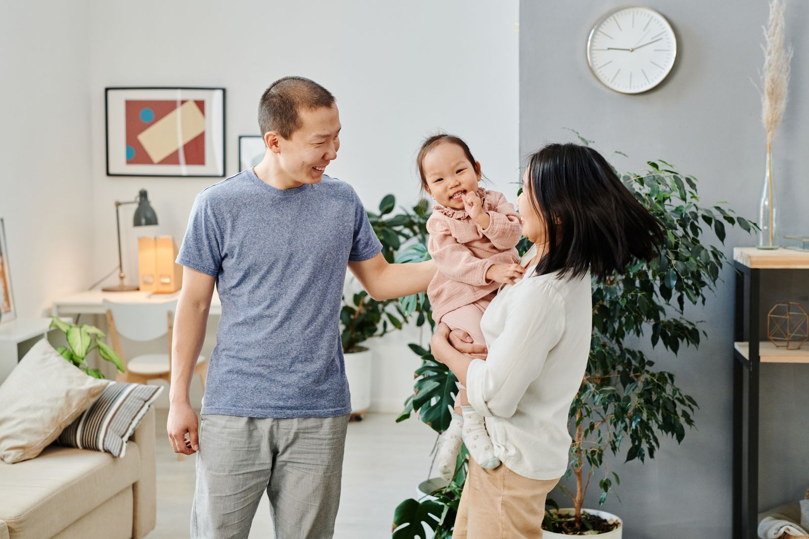 A Filipino-oriented family enjoying time together at home